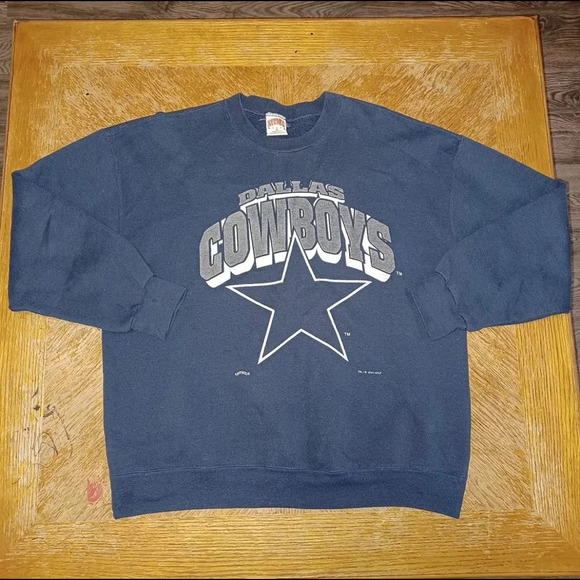 Nutmeg Mills Vintage 1994 Dallas Cowboys Pullover Sweat Shirt Made in USA sizeXL - Picture 1 of 7